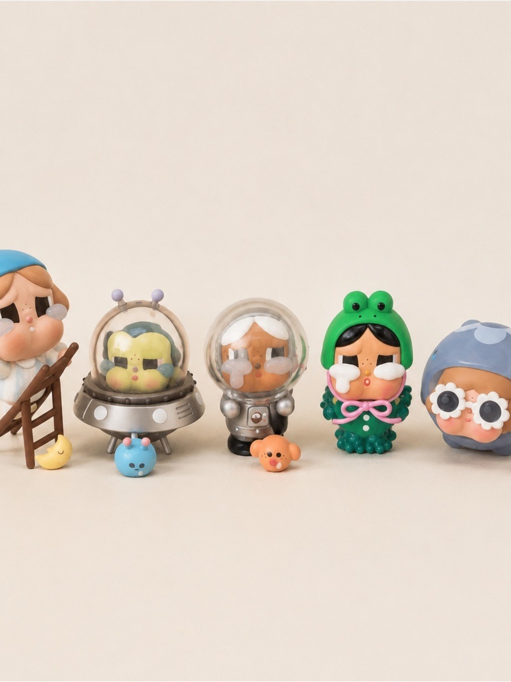 Cry Baby Blind Box Vinyl Figure Collection Lot of 5 With Accessories